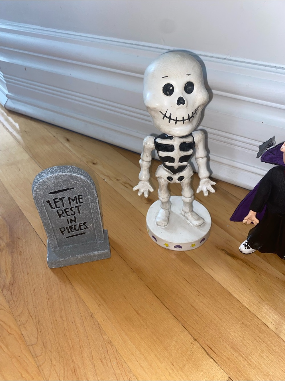 Vintage Halloween standing figurines some from Avon some bobble